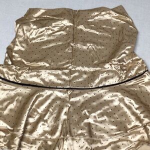 Willi Smith Gold Polka Dot Midi Skirt